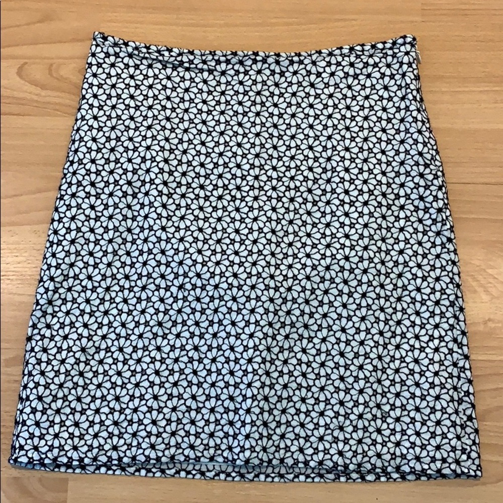 Ann Taylor white with black skirt